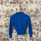 1950s Blue Wool Knit Cardigan Jumper
