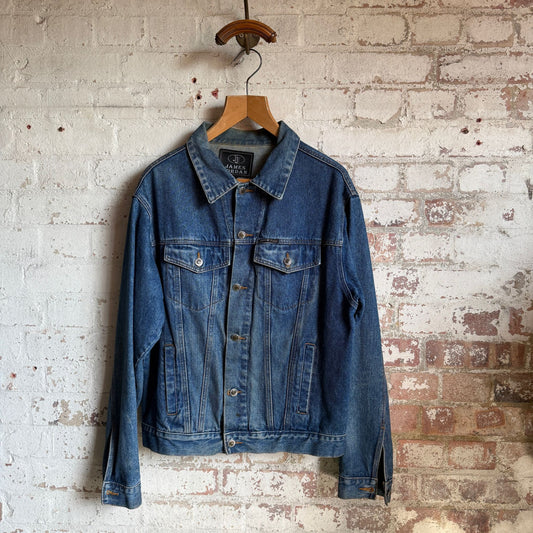 1990s Blue Denim Boxy Jacket