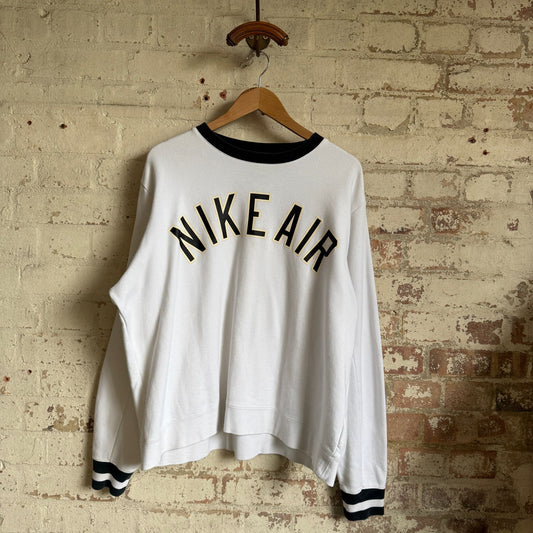 White NIKE AIR Graphic Sweatshirt