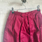 1950s Burgundy Red Shorts