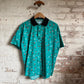 1980s Green Graphic Polo Shirt