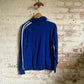 1970s Royal Blue Zip Up Track Top Jumper