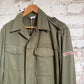 1970s Khaki Military Button Shirt Jacket