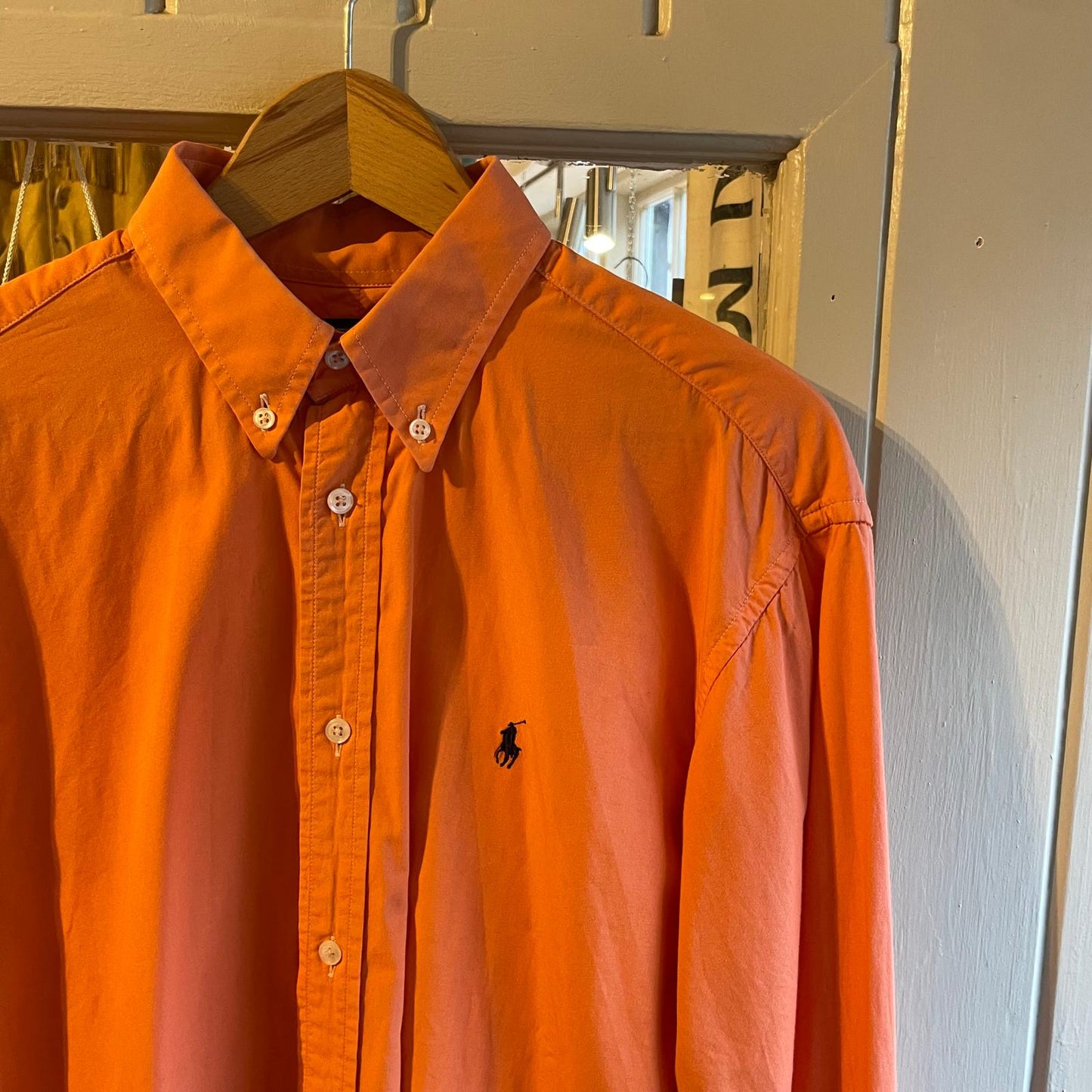 2000s Peach Cotton Ralph Lauren Shirt