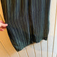 1970s Green Striped Miss Selfridge Long Dress