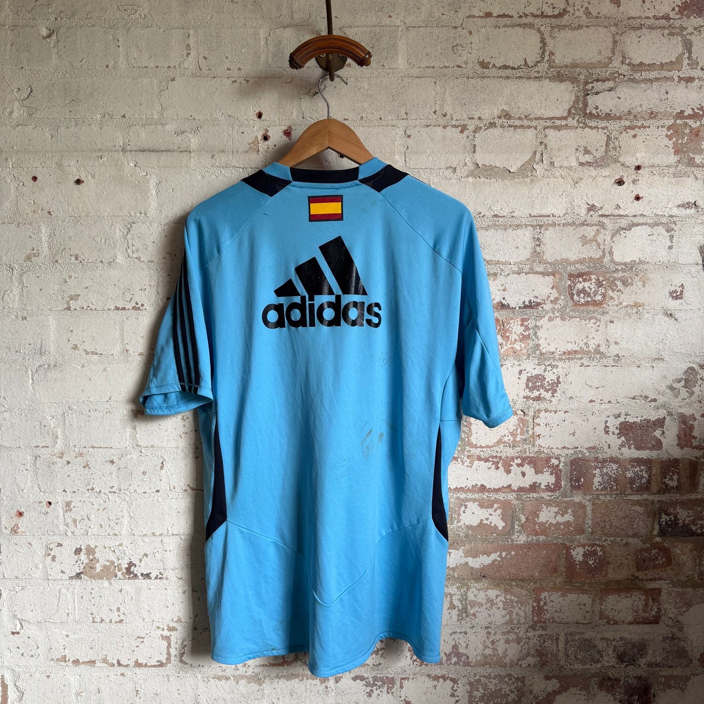 2000s Blue Spain Adidas Blue training top