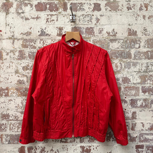 1980s Red ‘Thriller’ Style Zip Jacket