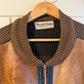 1970s Suede Knitted Italian Zip Up Bomber Jacket