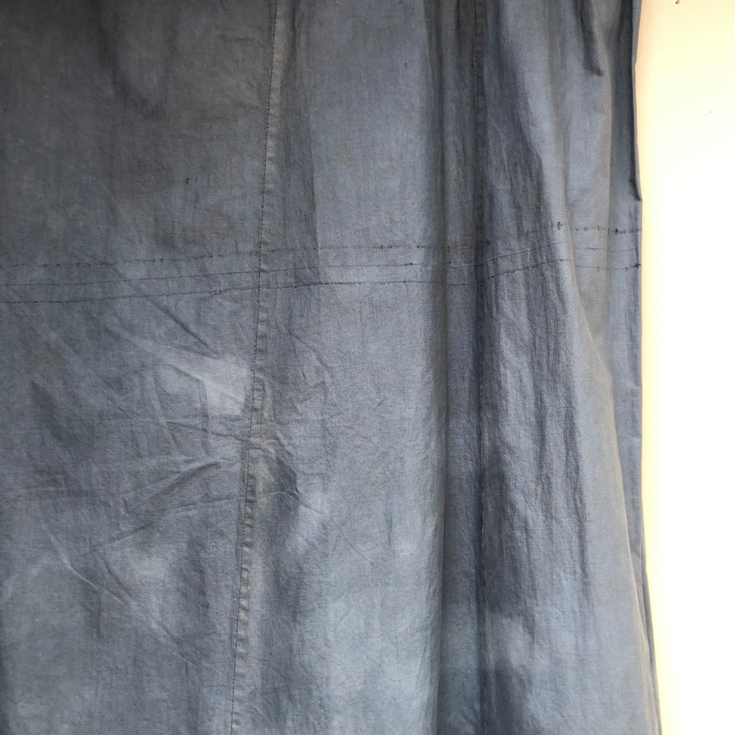 1880s Victorian Handmade Blue Skirt