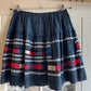 1970s Handmade RaRa Embroidered skirt