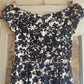 1950s Silk Patterned Zip Dress