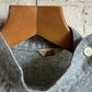 1980s Unusual Italian Grey Wool Button Smock Shirt