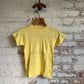 1970s Yellow Short-sleeved Blank T-shirt
