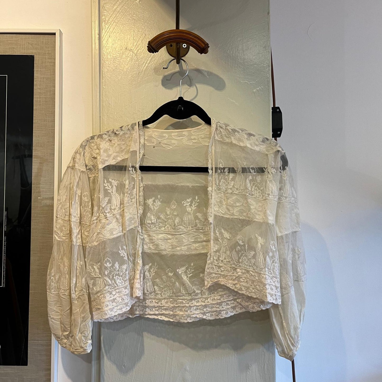 1920s 1930s White Victorian Lace Blouse
