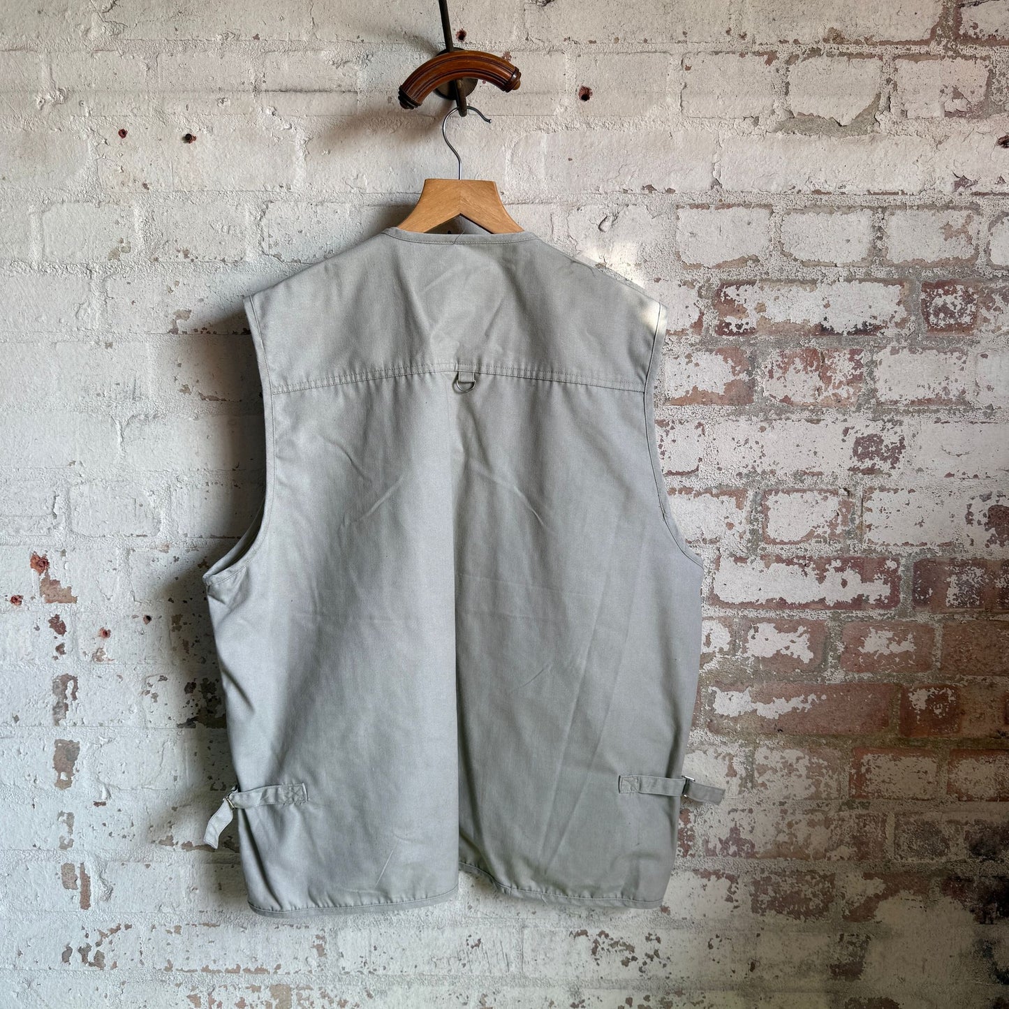 1990s Beige Tactical Fishing Gilet  Jacket