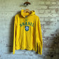 2000s Yellow Nike Brazil Football Hoodie Jumper