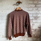 1970s Brown Knitted Jumper