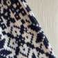1970s Navy Patterned Knitted Jumper