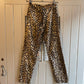1960s Leopard Punk Print Trousers
