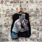 1980s Black Freddie Mercury Graphic Waistcoat
