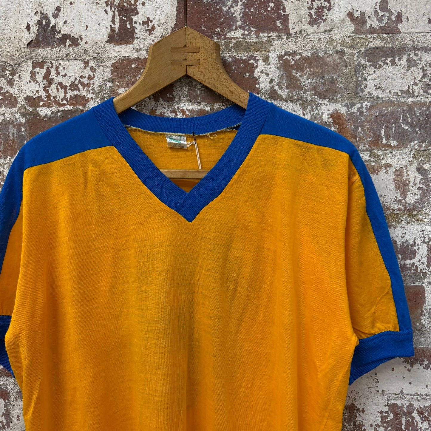1970s Yellow Puma Sports T-Shirt