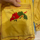 1970s Yellow Embroidered Cotton Blouse Shirt