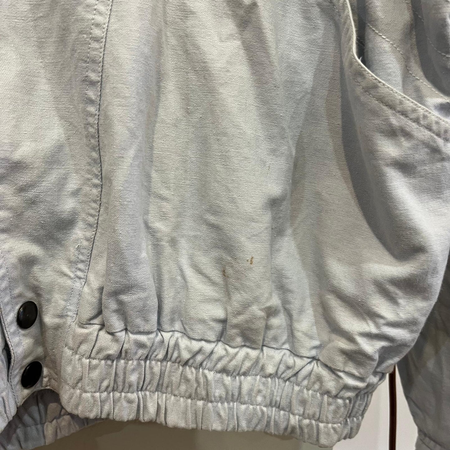 1980s Grey Unusual Design Cotton Jacket