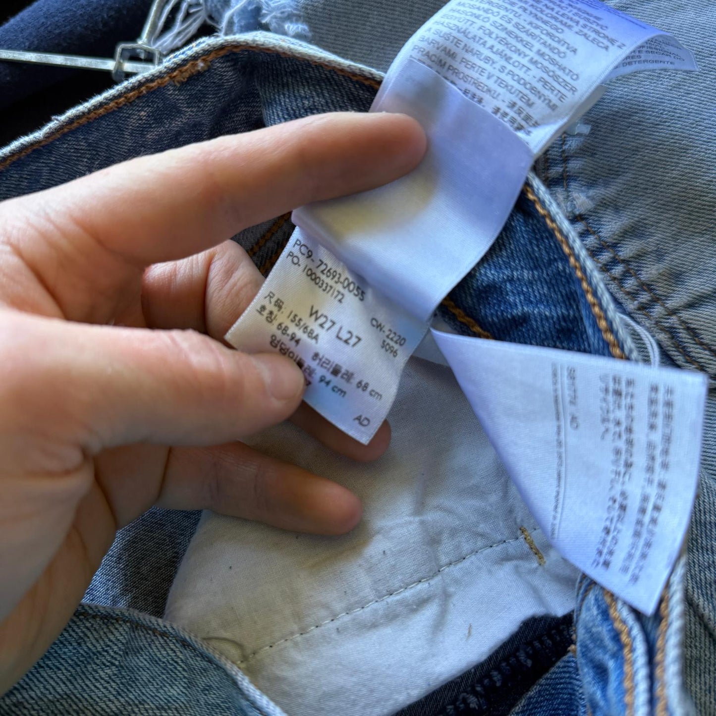 Vintage Blue Levis Shorts