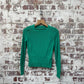 1970s Green Knitted Cotton Jumper