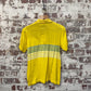 1980s Yellow Carrera Stripe Polo Shirt
