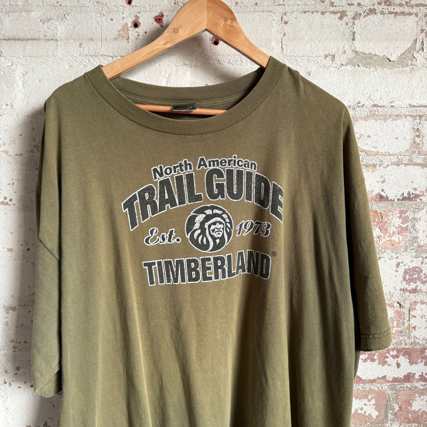 1990s Dark Green Timberland Graphic T-Shirt
