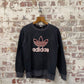 1980s Black Graphic Adidas Sweatshirt
