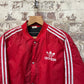 1980s Red Padded Adidas Bomber Jacket