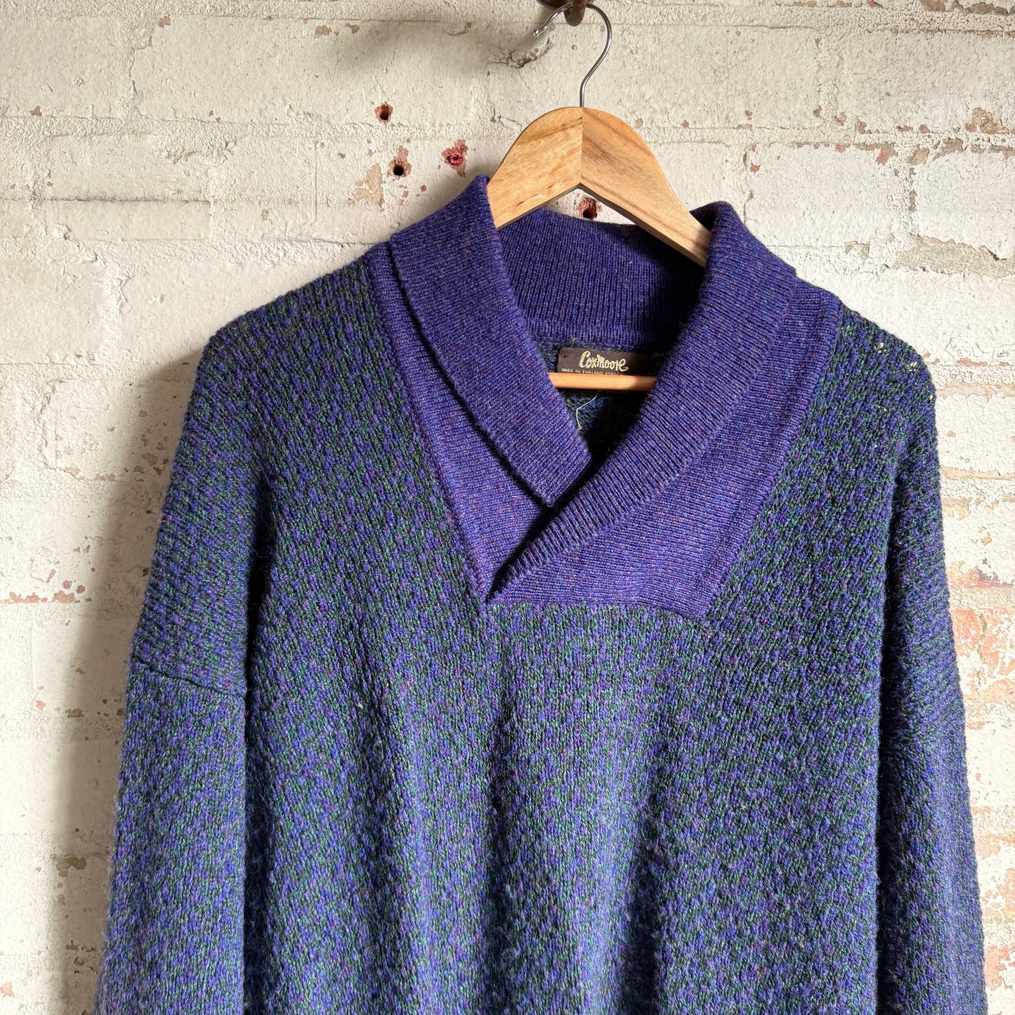 1970s Purple Knitted Coxmore Knitted Jumper