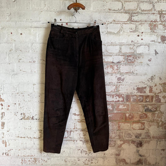 1980s Brown Suede Trousers