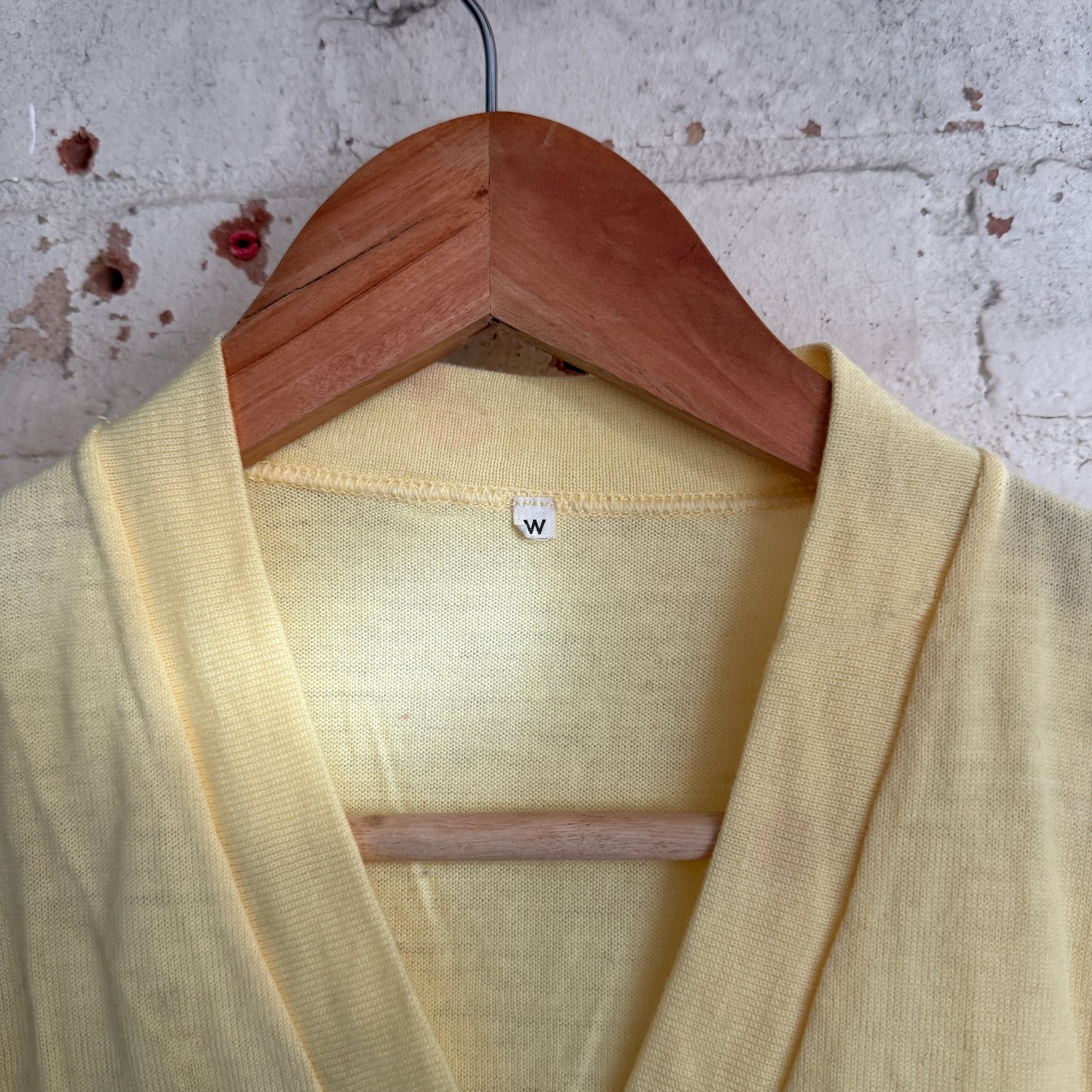 1950s Yellow Wool Knitted Blouse T-Shirt
