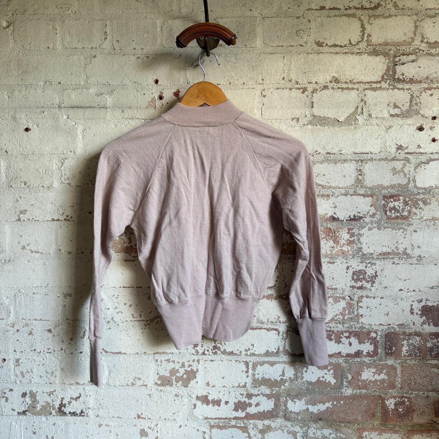 1940s Beige Wool Knitted Cardigan Jumper