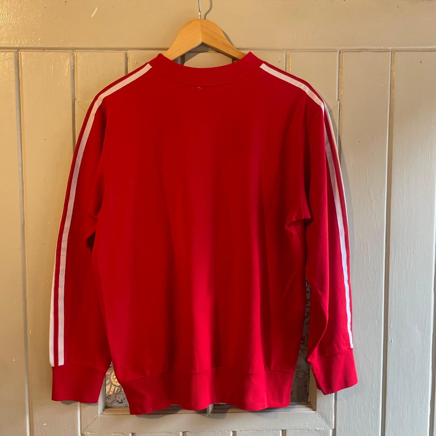 1970s Red Adidas Ventex Graphic Sweatshirt