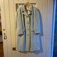 1950s Light Blue Wool Pastel Patterned Coat