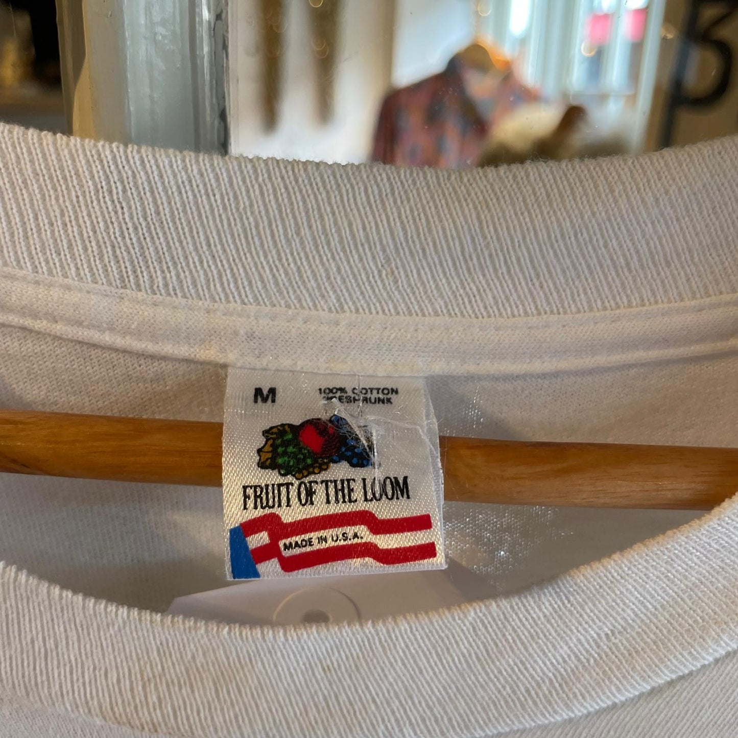 1990s White Statue of Liberty Graphic T-shirt