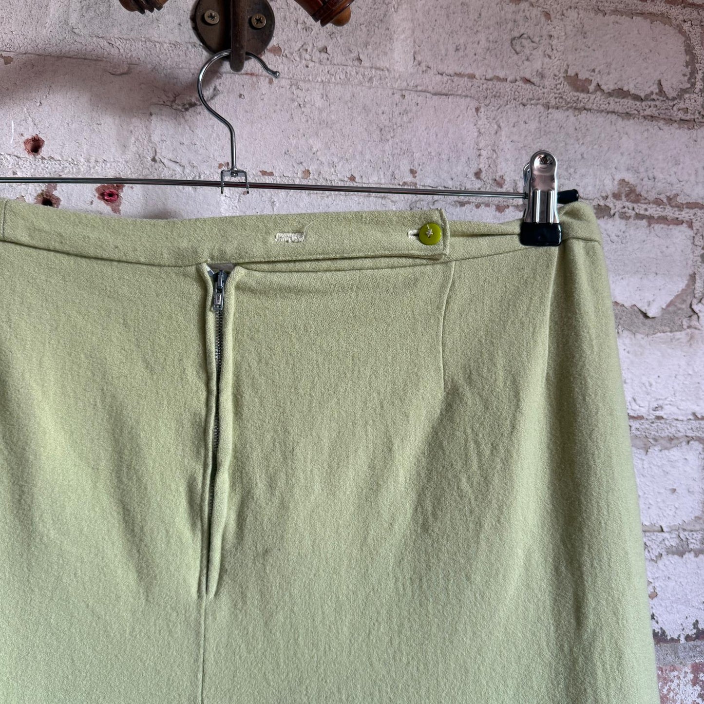 1960s Lime Green Wool Pedal Pushers Trousers