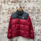 2000s Black and Red The North Face Puffer Jacket