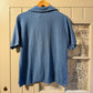 1970s Blue Towelling Lesiure Polo Shirt