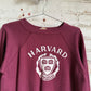 1970s Maroon Harvard Raglan Graphic Sweatshirt