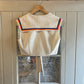 1970s Cream Knitted Cheerleaders Pullover Blouse