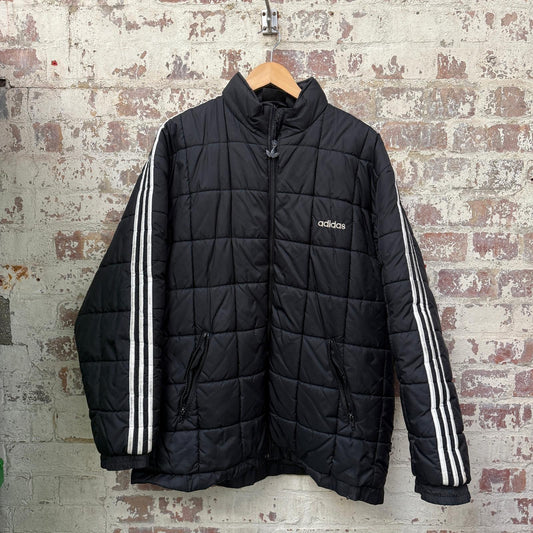1990s Black Adidas Puffer Jacket