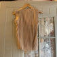 1970s Beige Knitted Tank Sweater Top Vest