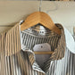 1980s Striped Button Jaeger Shirt Blouse