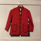 1970s Red Padded Floral Cotton Jacket
