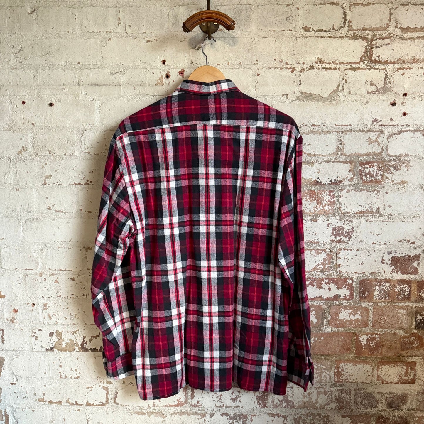 1980s Long Sleeve Red Checkered Shirt
